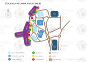 Stockholm Arlanda Airport map