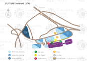 Stuttgart Airport map