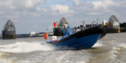 The 70 min ride will take you down to the Thames Barrier