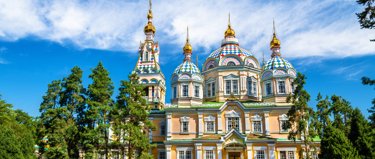 The all-wooden Russian Orthdox Ascension Cathedral, Almaty