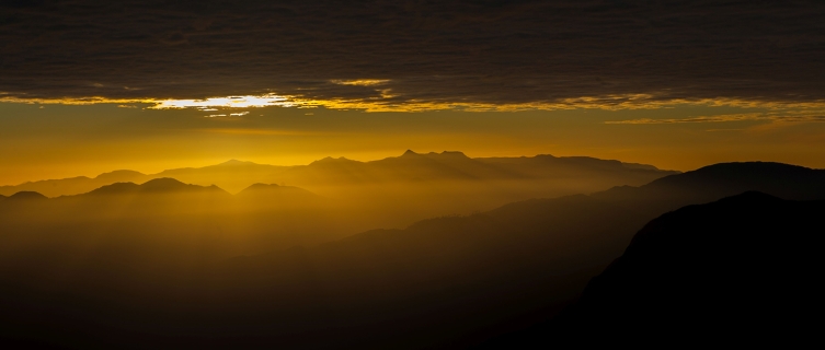 The incredible view from Adam's peak