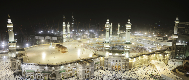 The sacred Masjid al-Haram mosque in Mecca