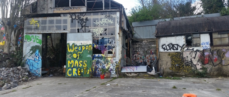 The squat is rough around the edges but a haven for the arts