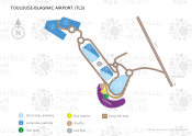 Toulouse-Blagnac Airport map