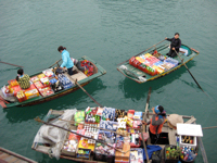 Many villagers spend their lives on the water