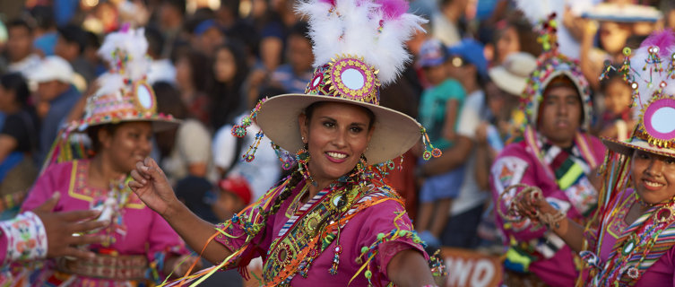 Watch a traditional Tinku dance group in Bolivia