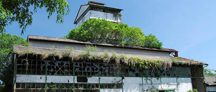 A disused sugar cane factory