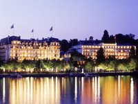 Swiss room with a view at the Beau Rivage