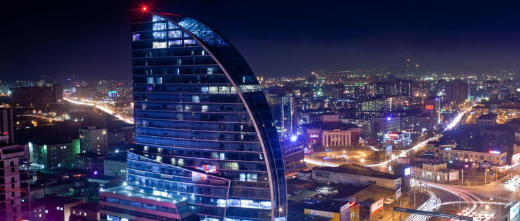 Blue Sky Hotel is one of the tallest buildings in Ulaanbaatar