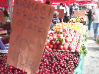 Nearby is Zagreb's bustling food market