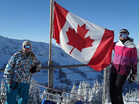 Snowboarding in Whistler