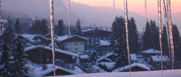 Icicles in Megève