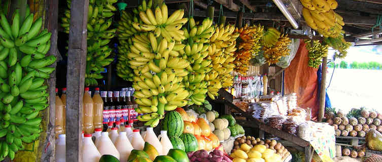 A colourful fruit stand, Philippines