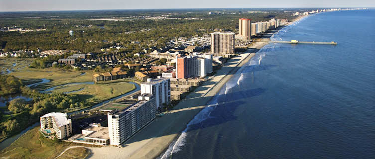 Aerial view of Myrtle Beach, South Carolina