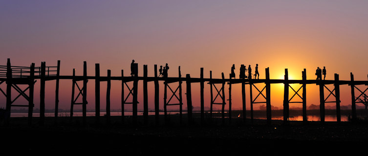 Amarapura, Myanmar, is renowned for its silk weaving