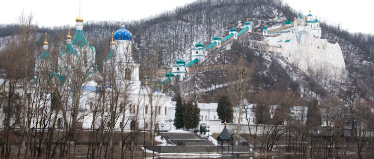 Beautiful remote monastery, Ukraine