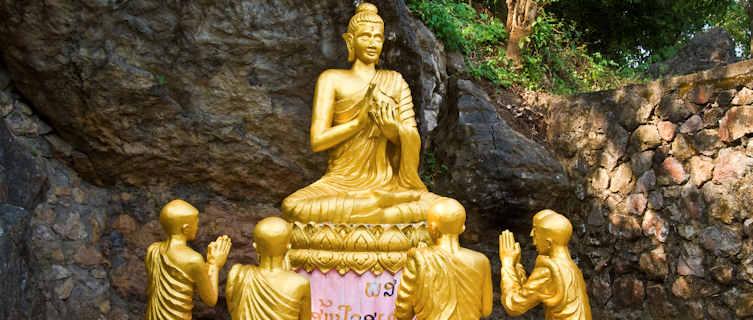 Bhuddas in Pak Ou Caves, Laos