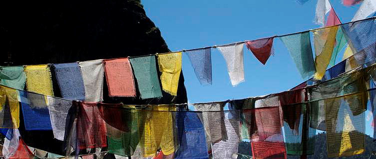 Bhutan prayer flags