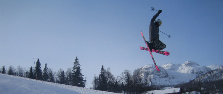 Big air in the snow park, Hemsedal