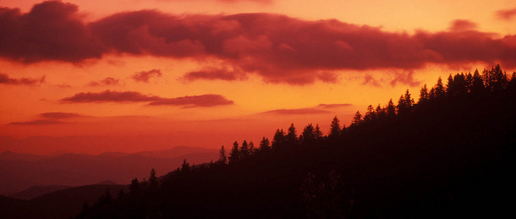 Blue Ridge Park at sunset, North Carolina