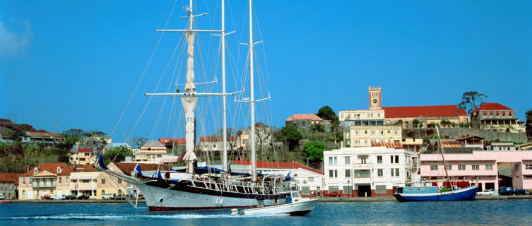 Boats in Spice Island harbour, Grenada