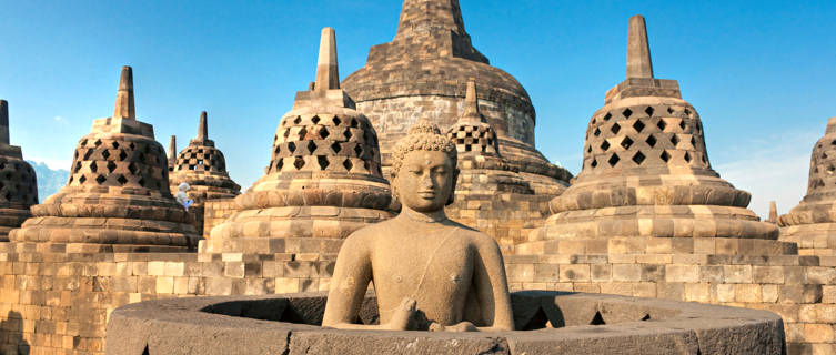 Borobudur Temple at sunrise, Indonesia