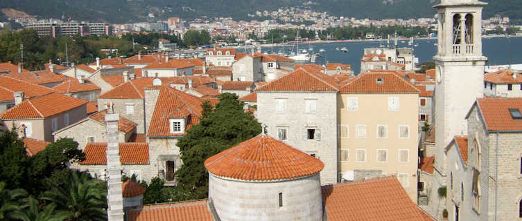 Budva's red rooftops