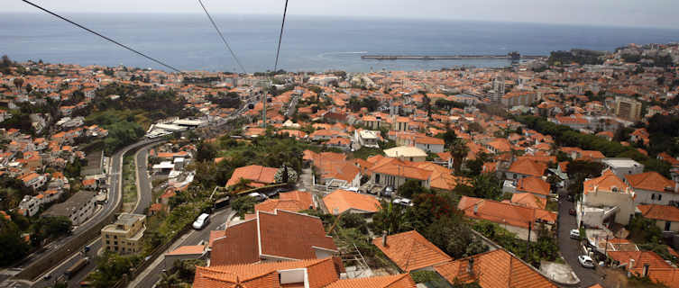 Cable car over Funchal, Madeira