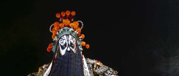 Chinese opera character with sword (Ba Wang)