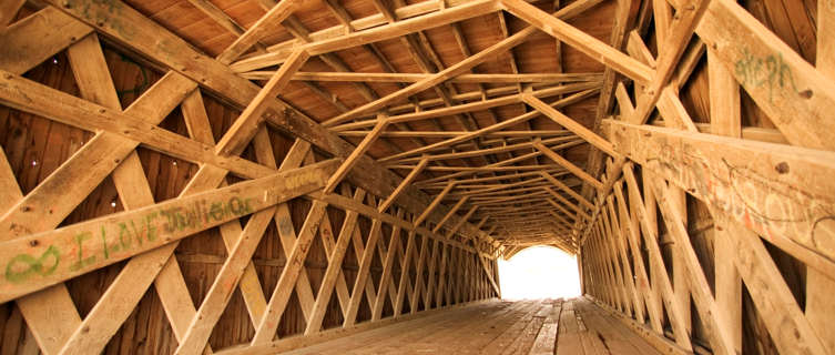 Covered bridge in Madison Country, Iowa