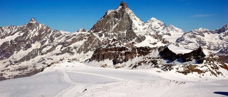 Downhill ski run, Cervinia