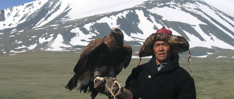 Eagle hunter in Mongolia