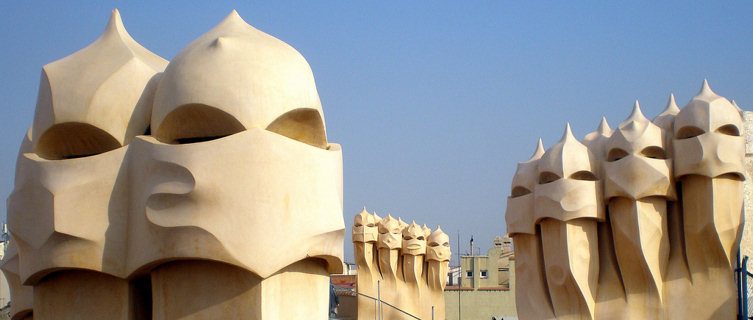 Gaudi art in Barcelona, Spain