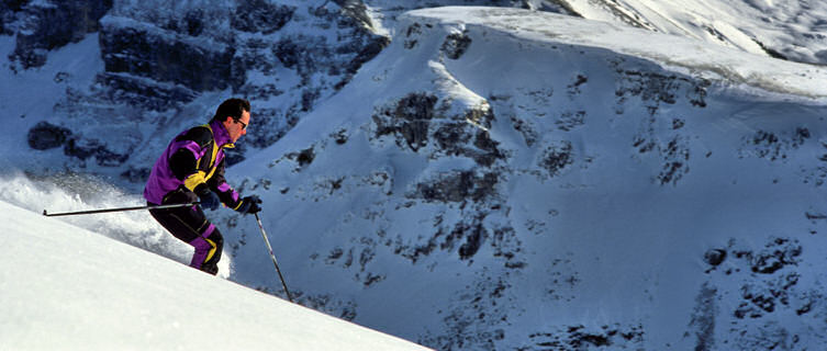 Go skiing in Banff, Alberta