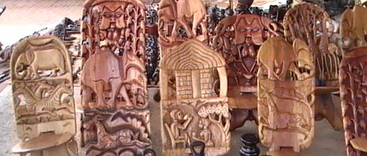 Handicrafts on sale in Malawi