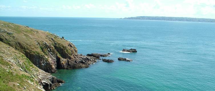 Herm, with Sark in the background