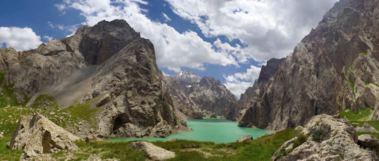 Kelsu lake in the Tien Shan Mountains