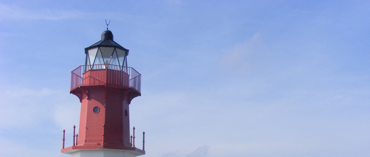 Lighthouses and FogHorn at Point of Ayre, North of the Isle of Man