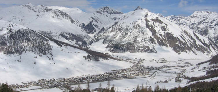 Livigno in the valley