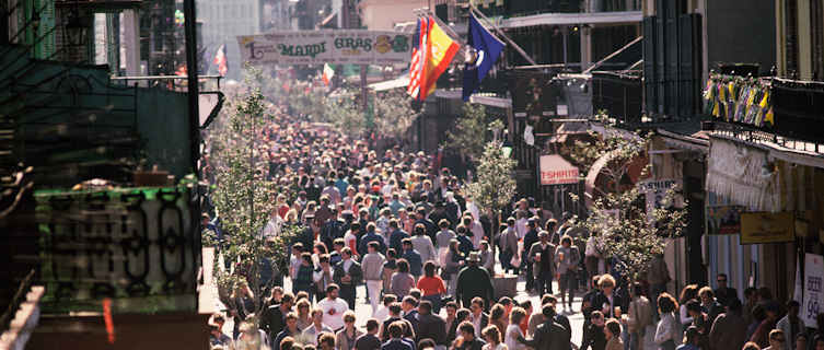 Mardi Gras crowds, New Orleans