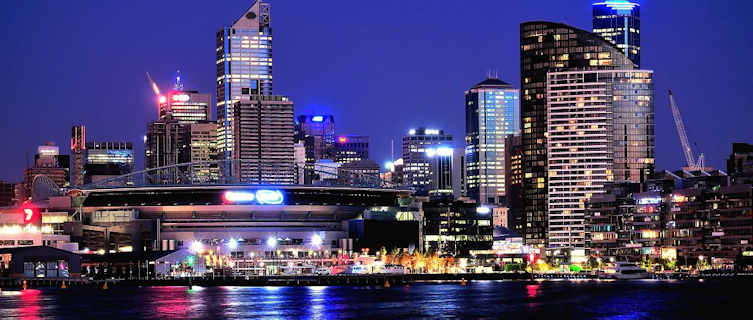 Melbourne at night, Victoria