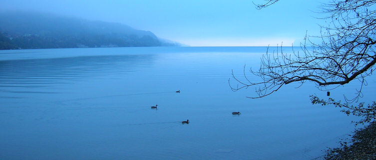 Morning mist at Interlaken, Switzerland