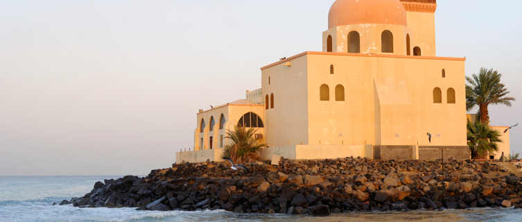 Mosque By Red Sea in Jeddah, Saudi Arabia