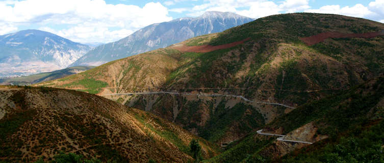 Mountains near Kukes, Albania 