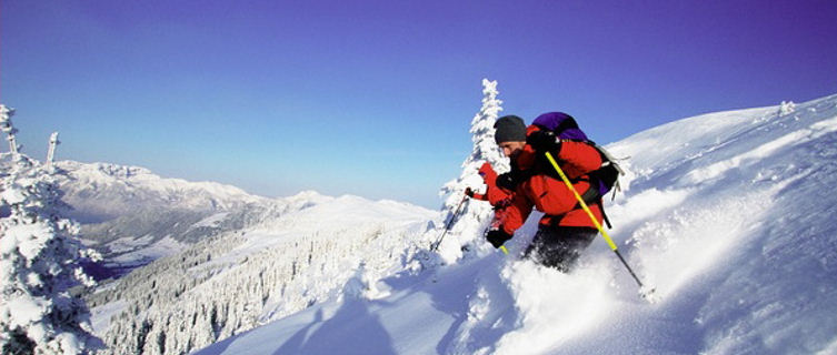 Off piste skiing in Alpbach