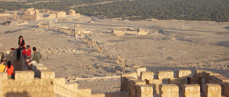 Overlooking the Roman City in Syria