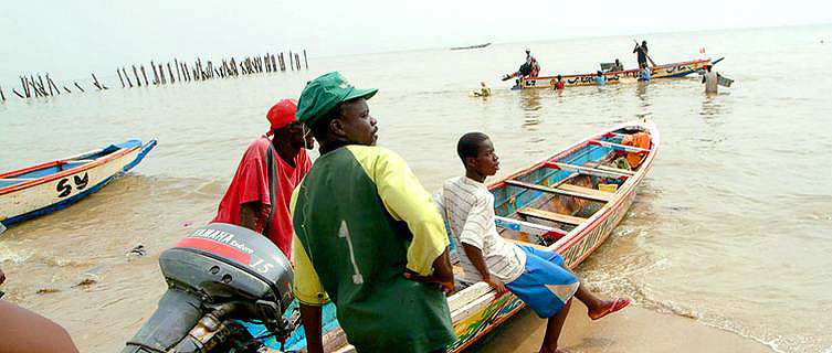 Pescadores Mbor, Senegal