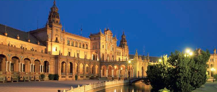 Plaza de Espana Square in Seville, Spain