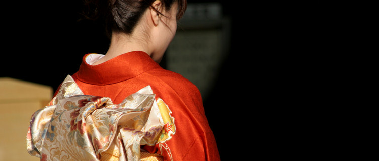 Red Kimono, Tokyo, Japan