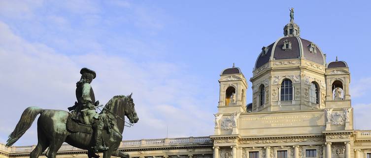 Rider Sculpture in Museum Quarter of Vienna